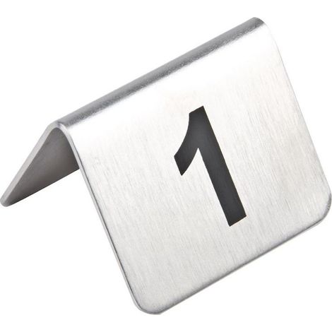 Numéros de Table en Inox - Numéro 11- 20 - (1/4)