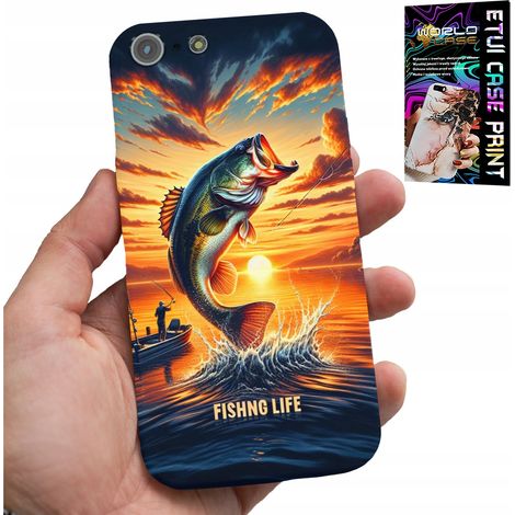 Custodia per iPhone 5 / 5S / 5C - custodia a forma di canna da pesca + vetro (1/5)
