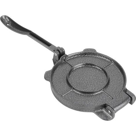 Ulisem Plätzchenpresse aus Aluminiumlegierung, 6,5 Zoll Tortillapresse, Presswerkzeuge, Küchenbedarf, geeignet zum Pressen von Tortillas, Plätzchen, Grillen usw. Grau (1/4)