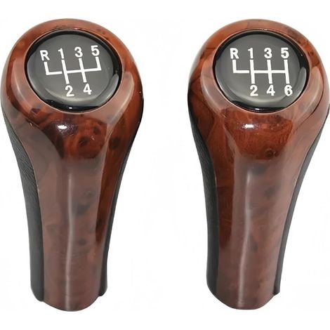 Pommeau de levier de vitesses pour voitures. Pommeau de levier de vitesses pour 5/6 vitesses. Convient aux BMW E30, E36, 46, 39, 34, Z3, E53 (partie intérieure) (6 vitesses). (1/4)