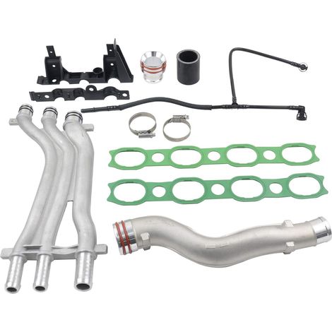 Kit de mise à niveau du tuyau de liquide de refroidissement de réparation Compatible avec 4.5 V8 2003 2004 2005 2006 94810605906 94810623000 94810604907 94810605905 (1/5)