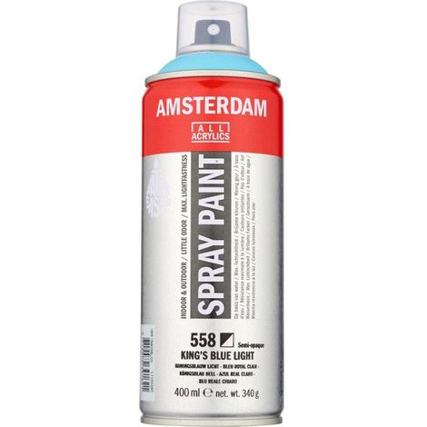 Bombe de peinture Amsterdam 400 ml bleu royal clair (1/2)