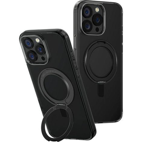 Custodia UNIQ Swivix per iPhone 16 Pro Max con supporto girevole a 360°, colore nero. (1/5)