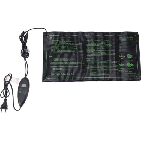 Tapis chauffant semis 20x10 pouces avec thermostat digital, set germination, prise EU 220-240V