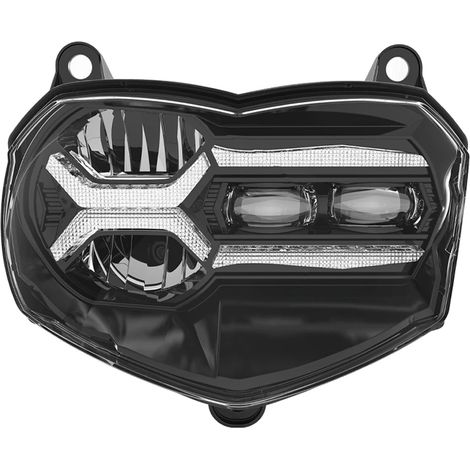 Faro LED para motocicleta, diseño de proyector, visibilidad mejorada, con casquillo E24. (1/2)