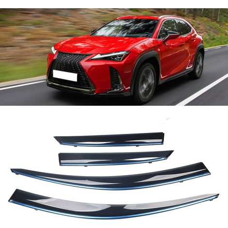 Ensemble de 4 déflecteurs de pluie et de soleil pour vitres de voiture, compatibles avec UX200 et UX250h (à partir de 2019). (1/5)