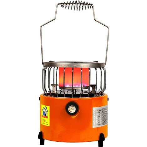 Réchaud de camping portable 2 en 1 de 2000 W, idéal pour cuisiner, faire du camping, de la pêche sur glace ou toute autre activité de camping. (1/5)