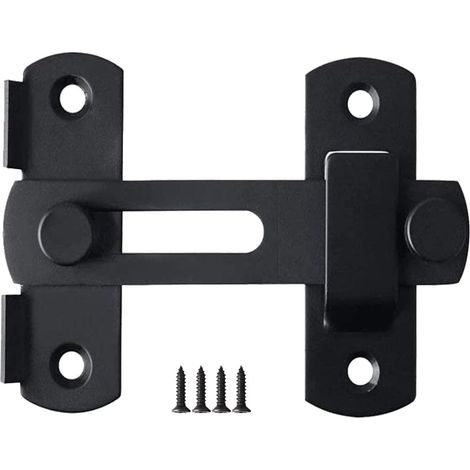 Cerradura de puerta Wuzhou, cerradura de puerta corredera, cerradura de puerta pequeña, cerradura de acero inoxidable, hebilla de puerta expuesta, hebilla antirrobo para puerta corredera, cerradura de (1/5)