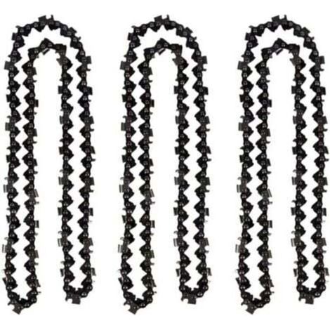 Lot de 3 Chaîne de tronçonneuse de 50 cm 0.325" 1,5 mm 76 maillons d'entraînement - compatible avec Timberpro 62CC, Hyundai et autres (1/4)