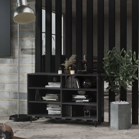 Buffet,Placard de cuisine,Meuble de rangement Gris brillant 103,5x35x70 cm Aggloméré -TZ15235 (1/5)