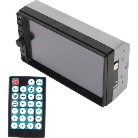 Autoradio double DIN stéréo MP5 7 pouces avec écran tactile, Bluetooth mains libres et compatibilité caméra de recul