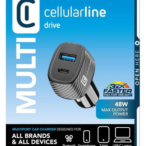 Cellularline Car Multipower Ultra Kfz-Ladegerät USB-C 30W (1/2)