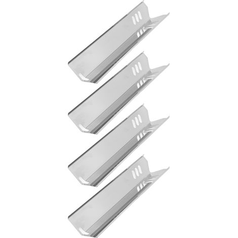 Plaques chauffantes réglables pour barbecue, protection de brûleur de four en acier inoxydable, déflecteur de chaleur pour barbecue à gaz. (1/5)