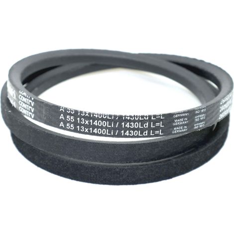 Courroie trapézoidale lisse Contitech Conti V A55 13 x 1400 Li / 1430 Ld