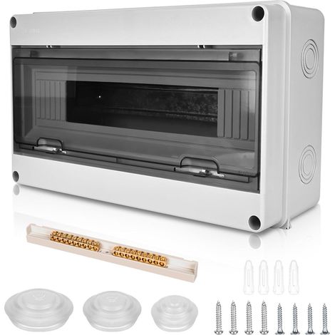 Coffret Electrique Etanche Boîtier: Boîte Étanche Électrique Exterieur IP65, Tableau Électrique 1 Rangée (1/5)
