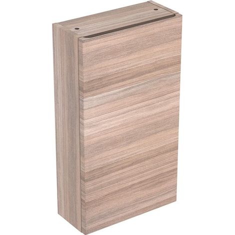 Geberit Renova Plan Mobile alto compatto con un'anta: Larghezza 39 cm, Altezza 70 cm, Profondità 17,3 cm, Olmo / Lamina decorativa strutturata