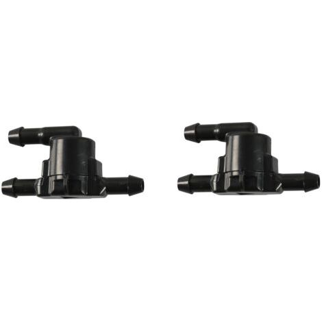 Lot de 2pcs Clapets Anti-Retour pour Tuyau de Pulvérisation de Pare-Brise, T Connecteur Pare-Brise Tuyau de Pulvérisation, 3 Voies Clapets Anti-Retour Compatible avec8532128020 (1/4)