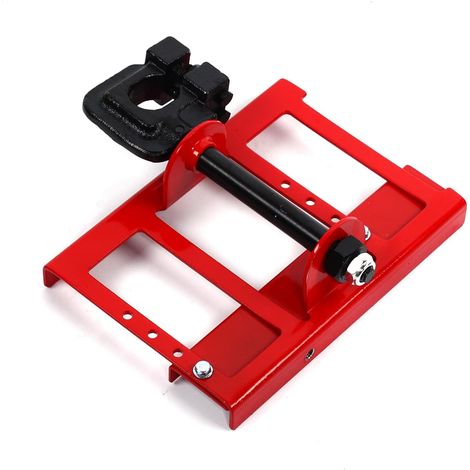 Mini broyeur de tronçonneuse portable, fraise à chaîne en métal, scie à bois, scie à métaux, guide de coupe du bois, mini fraiseuse de tronçonneuse, convient pour toutes les tronçonneuses (1/5)