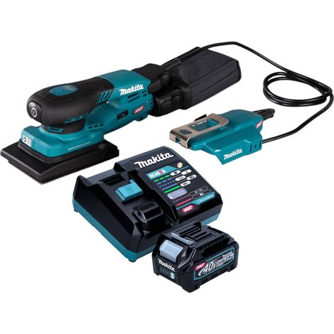 Makita BO 005 CGD101 Levigatrice orbitale a batteria 40 V max. 80 x 130 mm 3,0 mm di corsa Brushless + 1x batteria ricaricabile 2,5 Ah + caricabatterie