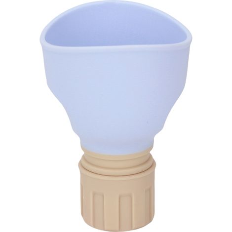 Urinoir portable anti-fuites réutilisable, entonnoir à urine d'urgence, gobelet pour enfants et adultes, idéal pour les voyages en voiture (bleu). (1/5)
