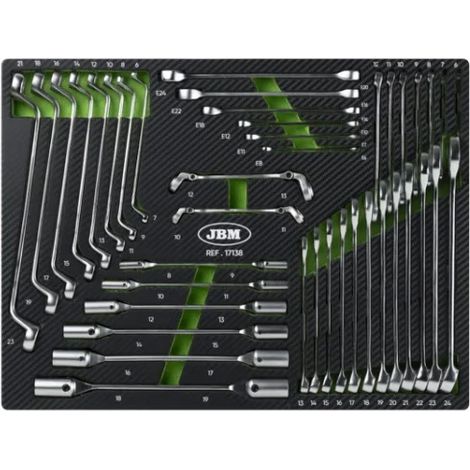 JBM 17138 Termoformato morbido con utensili 41 Pz.