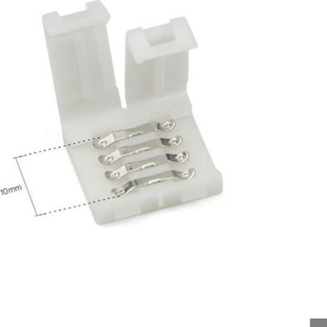 10 PCS en Forme de L Raccord d'angle de Raccord Rapide LED 4 Pin, 10 PCS 4 Pin LED Bande de Connecteur, pour les Strip LED SMD 5050 (1/5)