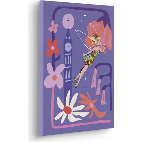 Tableau mural Disney Fée Clochette Flower City 40x30 cm (1/5)
