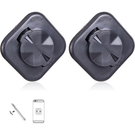 2 Adapterhalterungen für Garmin GPS-Fahrradhalterung, Rennrad-, Mountainbike-Computer, Fahrradcomputer, verlängerte Handyhalterung