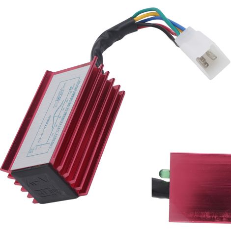 Module d'allumage CDI à 5 broches (rouge) pour quads/VTT/véhicules de dunes de sable tout-terrain PIT PRO de 110cc, 125cc et 140cc. (1/5)
