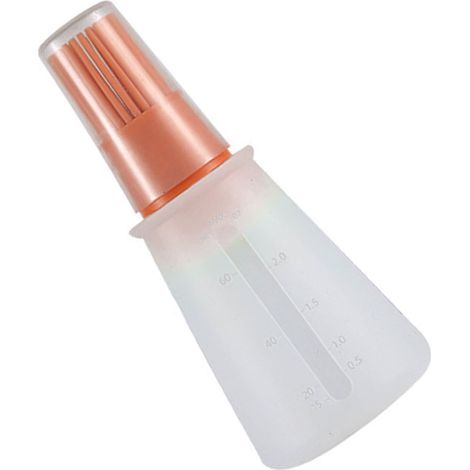 Pinceau à huile en silicone pour barbecue, pâtisserie, sauce barbecue, orange (1/5)