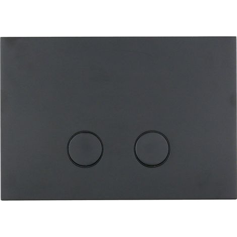Doppelknopf-Bedienplatte für Geberit-Spülkästen, mattschwarze Farbe Gattoni PIA/GBNO  matt-schwarz