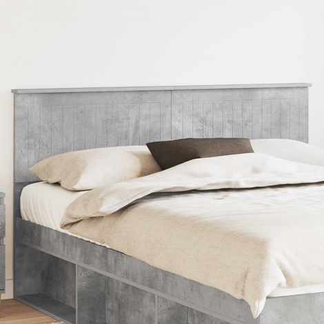 Kopfteil Beton Grau Holzwerkstoff
