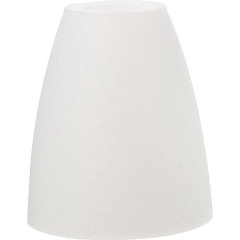 Ersatzlampenschirm für Stehlampe, tragbarer Kunststofflampenschirm, robuster dekorativer Kunststofflampenschirm – 11,50 x 10,00 x 10,00 cm – Weiß (1/4)