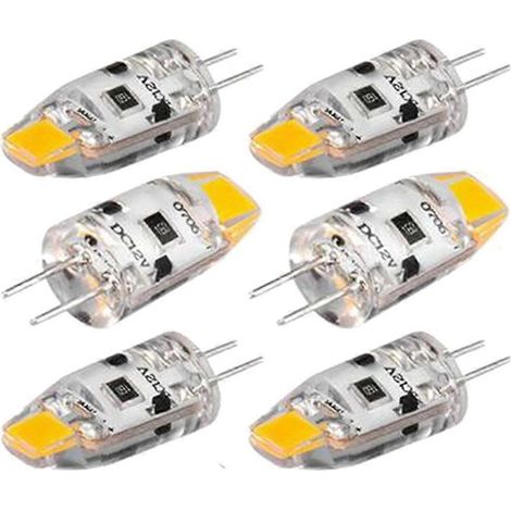 6 Ampoules G4 LED 12V DC Variateur COB, Lot de 6, Éclairage Dimmable (1/5)