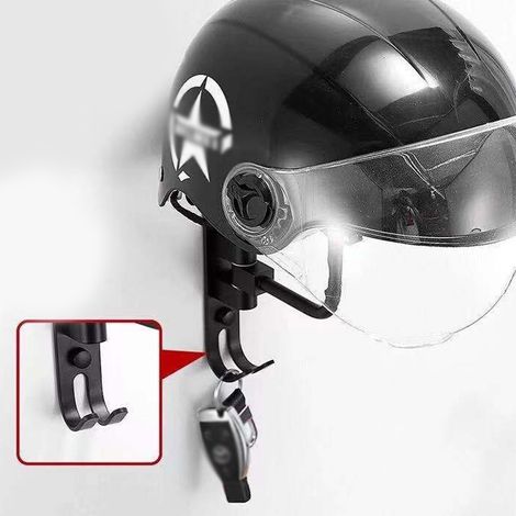 Porta casco da moto, scaffale in metallo per cappelli, espositore da parete per caschi, cappelli, berretti e parrucche.
