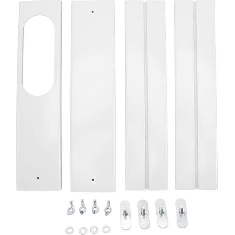 Kit de fenêtre de climatiseur Portable 4 pièces, panneaux d'étanchéité réglables de 16.9 à 55 pouces pour le bureau et la maison (1/5)