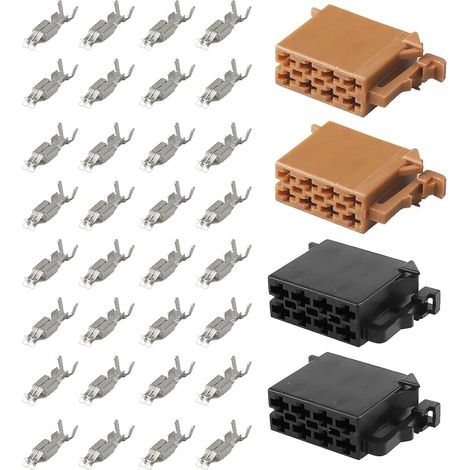 16 Pin Câble Adaptateur Autoradio Connecteur Faisceau ISO Universel Adaptateur Branchement Autoradio avec Pins Broches Femelles pour Prise Standard ISO Stéréo de Voiture (1/5)