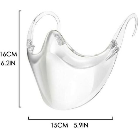 1 visière de protection faciale transparente, masque (1/4)