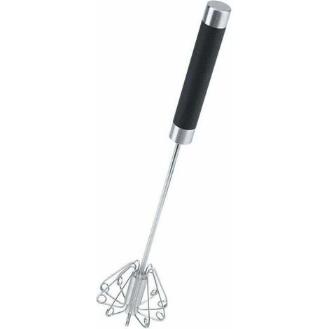 Batteur à oeufs Fouet rotatif - Batteur à oeufs manuel rotatif durable anti-rouille en acier inoxydable (1/4)