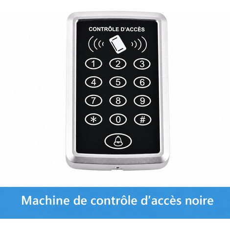 Contrôleur d'accès autonome biométrique étanche extérieur noir noir 110 g – Livraison gratuite