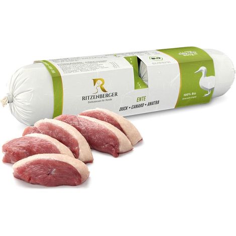 Anatra biologica con amaranto e mela panini doppi cibo biologico per cani Ritzenberger (1/3)