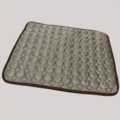 Hundekühlmatte, Sommer-Kühlkissen für Hunde und Katzen - Café-Stil Korb S-50x40cm Mehrfarbig