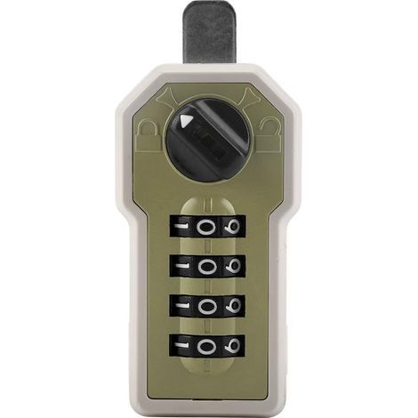 Cerradura mecánica de combinación con manija, cerradura de puerta sin llave de aleación de zinc y plata con teclado de palanca y contraseña para puertas exteriores (4) (1/5)