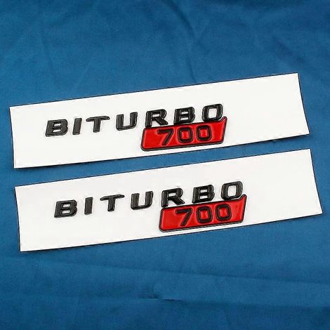 ABS BITURBO 700 800 900 Logo Seitenkotflügel Kofferraum Karosserie Emblem Aufkleber für Mercedes-Benz Brabus G-Klasse G700 G800 G900 W463--B