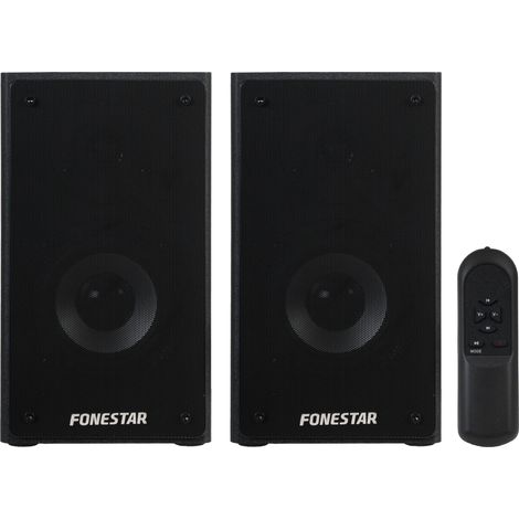 Pareja Altavoces Amplificados Bluetooth NEGROS