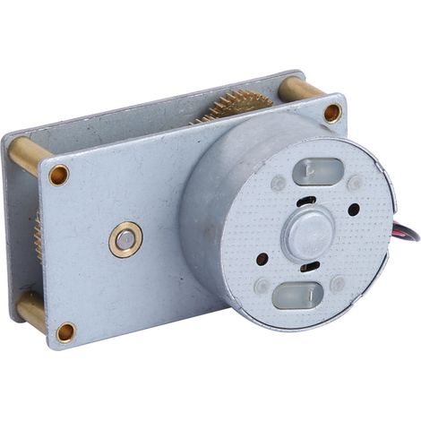 Moteur à engrenages métalliques réversible 3-12 V CC, réducteur de vitesse, moteur à vanne de zone, 27 tr/min (1/5)