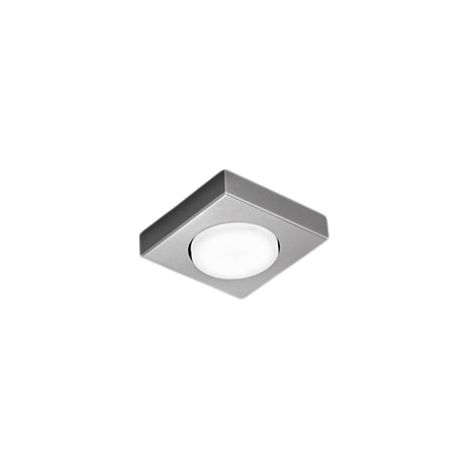Bottone plafoniera in metallo alluminio opaco 1 luce attacco GX53 11,5cm (1/5)