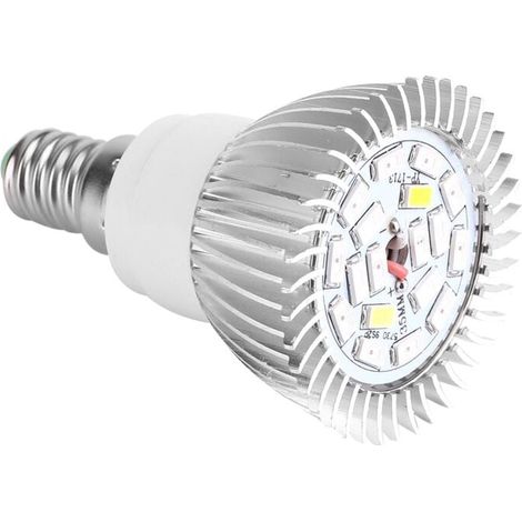 18W LED Grow Light Bulb Full Spectrum Plant Light for Indoor Plants Greenhouse Vegetables Succulent Hydroponics Organic Seedlings,18 LED E27/E14/GU10 (E14) (1/4)