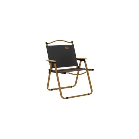 Klappbarer Camping-/Angelstuhl mit Armlehnen, Oxford-Gewebe und Stahlrahmen, 54 x 59 x 78 cm, dunkelgrau