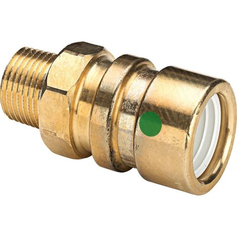 Viega Pieza de transición Geopress, d 63mm, R 2 Bronce rojo Modelo 9611TW, 764968